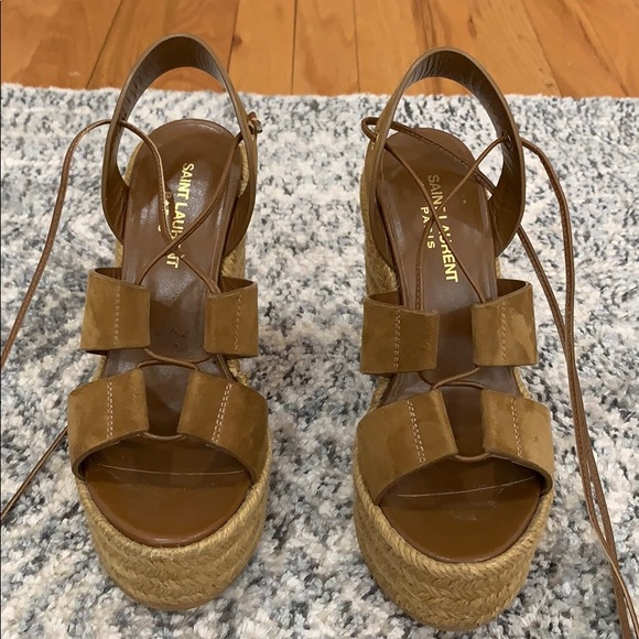 Saint Laurent Shoes - Saint Laurent Espadrille Wedges